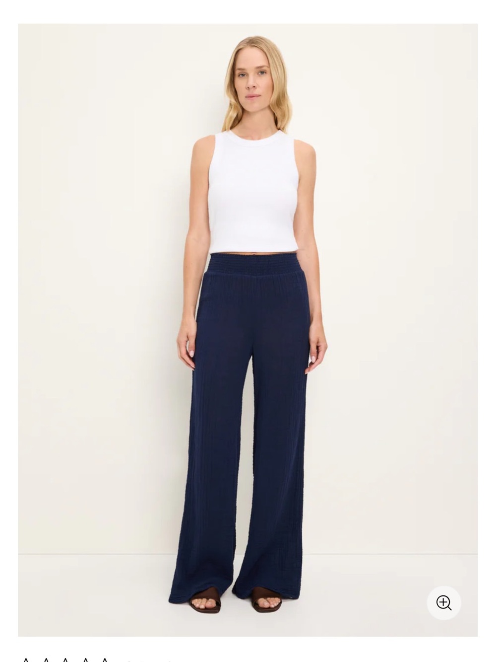 Michael Stars Nocturnal Double Gauze Susie wide leg pants